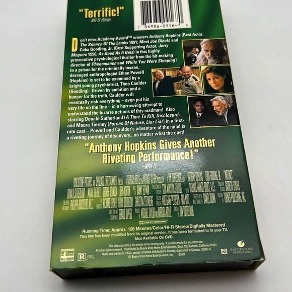 Instinct VHS Anthony Hopkins - Picture 2 of 3